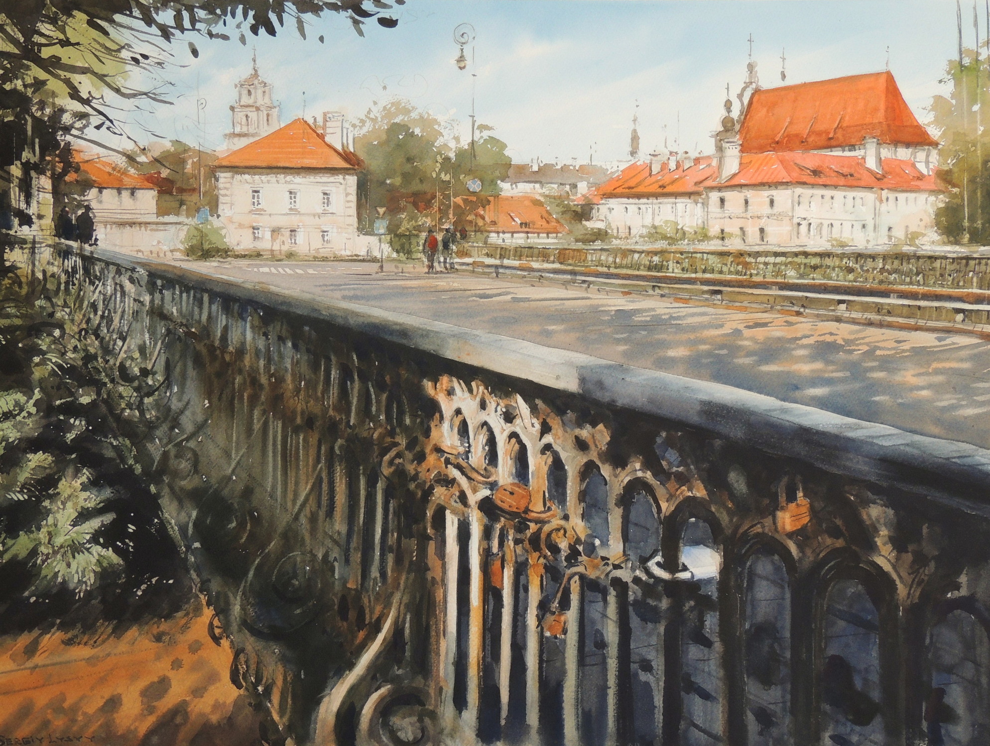 Bridge with locks